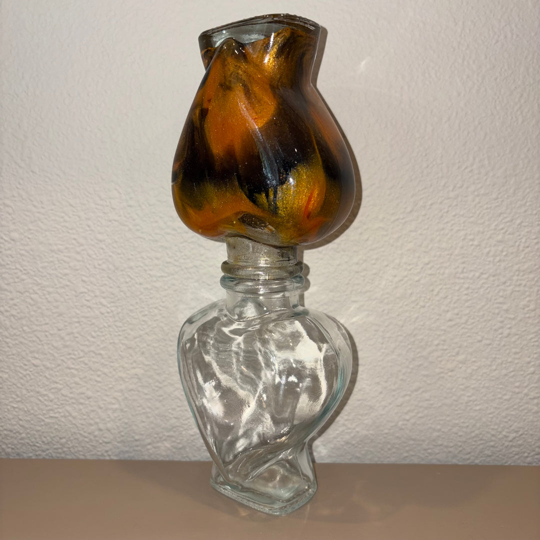 Black &amp; Yellow Heart Lifelong Hourglass