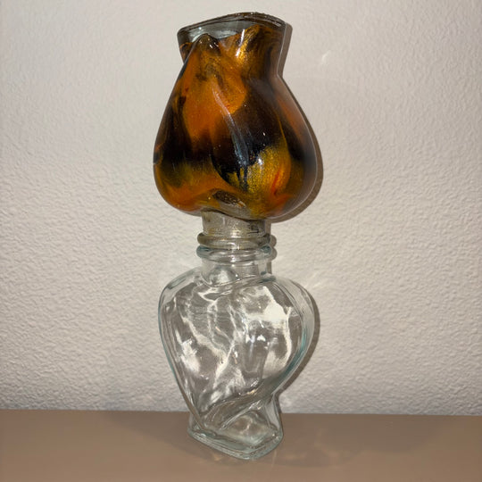 Black &amp; Yellow Heart Lifelong Hourglass