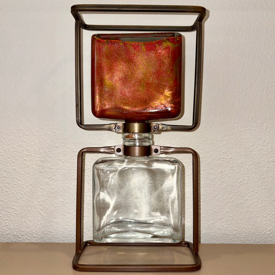 Red & Gold Metal Frame Lifelong Hourglass