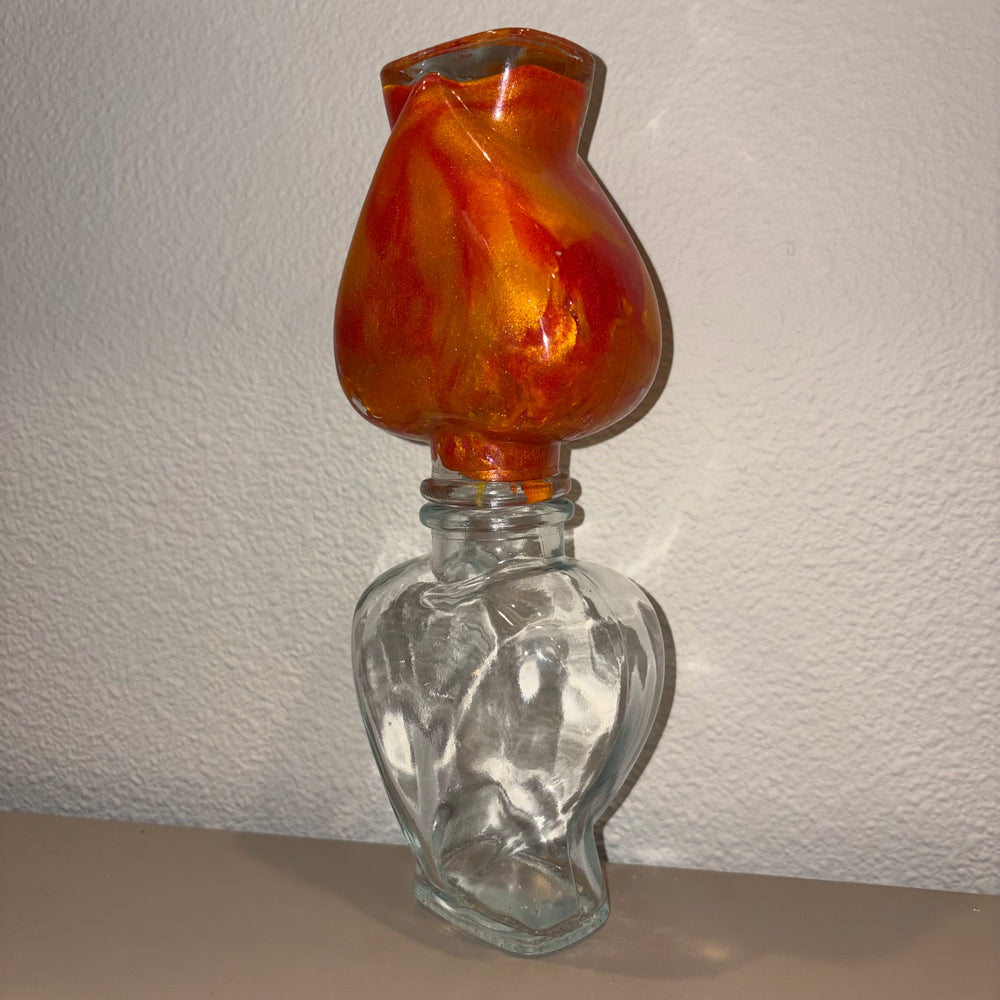 Red & Yellow Heart Lifelong Hourglass