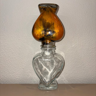 Black & Yellow Heart Lifelong Hourglass