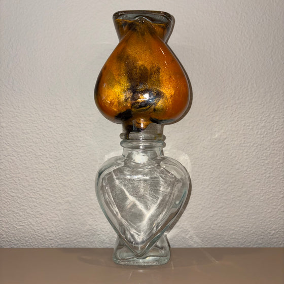 Black & Yellow Heart Lifelong Hourglass