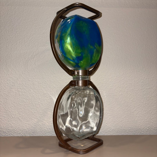 Metal Globe Lifelong Hourglass